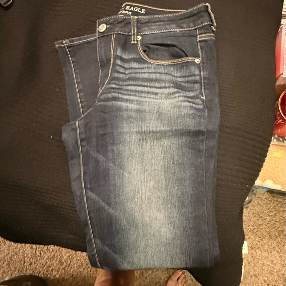 American Eagle Outfitters Dark Blue Skinny Jeans